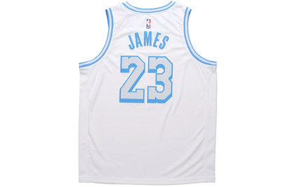 Nike NBA LeBron James #23 Los Angeles Lakers 2021/22 City Edition Dri-FIT Swingman Jersey - White CN1737-102