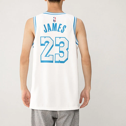 Nike NBA LeBron James #23 Los Angeles Lakers 2021/22 City Edition Dri-FIT Swingman Jersey - White CN1737-102