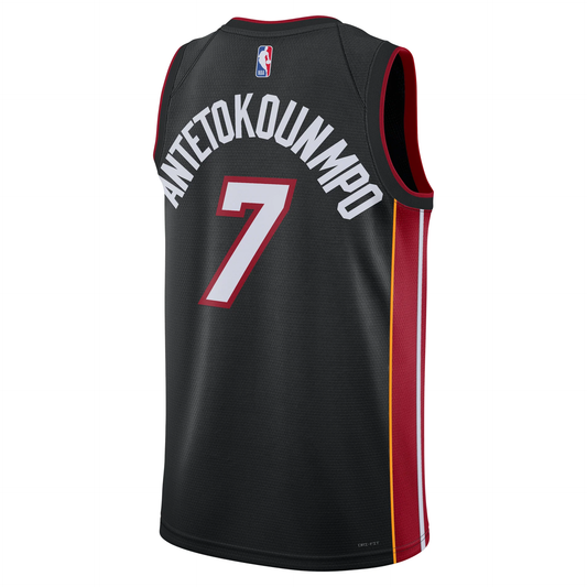 Nike NBA Giannis Antetokounmpo Miami Heat Icon Edition Dri-FIT Swingman Jersey – DN2011-024