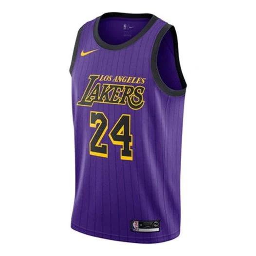 Nike NBA Kobe Bryant #24 Los Angeles Lakers Fan Edition Swingman Jersey 2018/19, Purple - AV4270-505