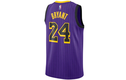 Nike NBA Kobe Bryant #24 Los Angeles Lakers Fan Edition Swingman Jersey 2018/19, Purple - AV4270-505