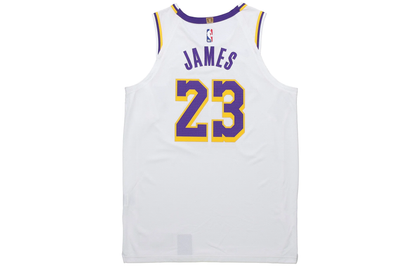 Nike NBA LeBron James Los Angeles Lakers VaporKnit Association Edition Jersey - White - AT4709-102