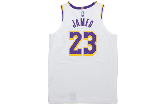 Nike NBA LeBron James Los Angeles Lakers VaporKnit Association Edition Jersey - White - AT4709-102