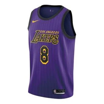 Nike NBA Kobe Bryant #8 Los Angeles Lakers 2018–19 Swingman Fan Edition Jersey - Purple - AV4270-504