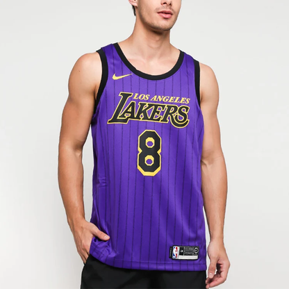 Nike NBA Kobe Bryant #8 Los Angeles Lakers 2018–19 Swingman Fan Edition Jersey - Purple - AV4270-504