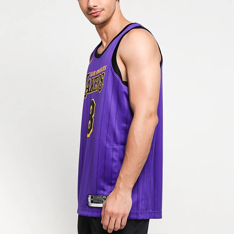 Nike NBA Kobe Bryant #8 Los Angeles Lakers 2018–19 Swingman Fan Edition Jersey - Purple - AV4270-504