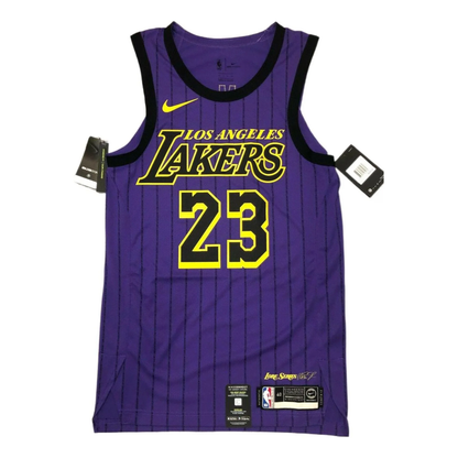 Nike x NBA LeBron James LA Lakers City Edition VaporKnit Jersey - Lakers Purple - AH6213-508