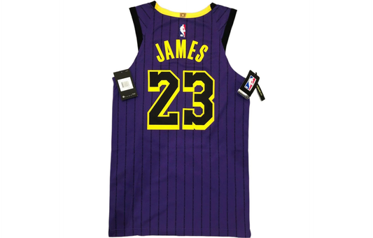 Nike x NBA LeBron James LA Lakers City Edition VaporKnit Jersey - Lakers Purple - AH6213-508