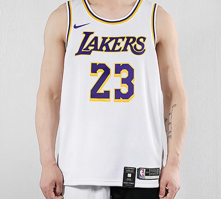Nike NBA LeBron James #23 Los Angeles Lakers Association Edition Swingman Jersey - White AA7101-111