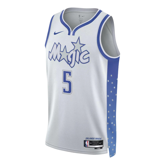 Nike NBA Paolo Banchero Orlando Magic City Edition Swingman Jersey – Pure Platinum (#5)