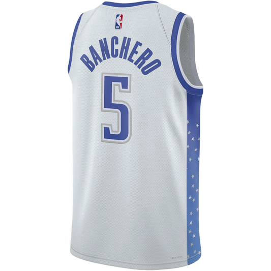 Nike NBA Paolo Banchero Orlando Magic City Edition Swingman Jersey – Pure Platinum (#5)