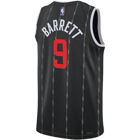 Nike NBA RJ Barrett Toronto Raptors City Edition Swingman Jersey – Black (#9) HM5997-012