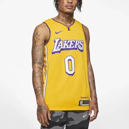Nike NBA Kyle Kuzma #0 Los Angeles Lakers 2019–20 Lore Series Swingman Jersey - Yellow - AV4646-728