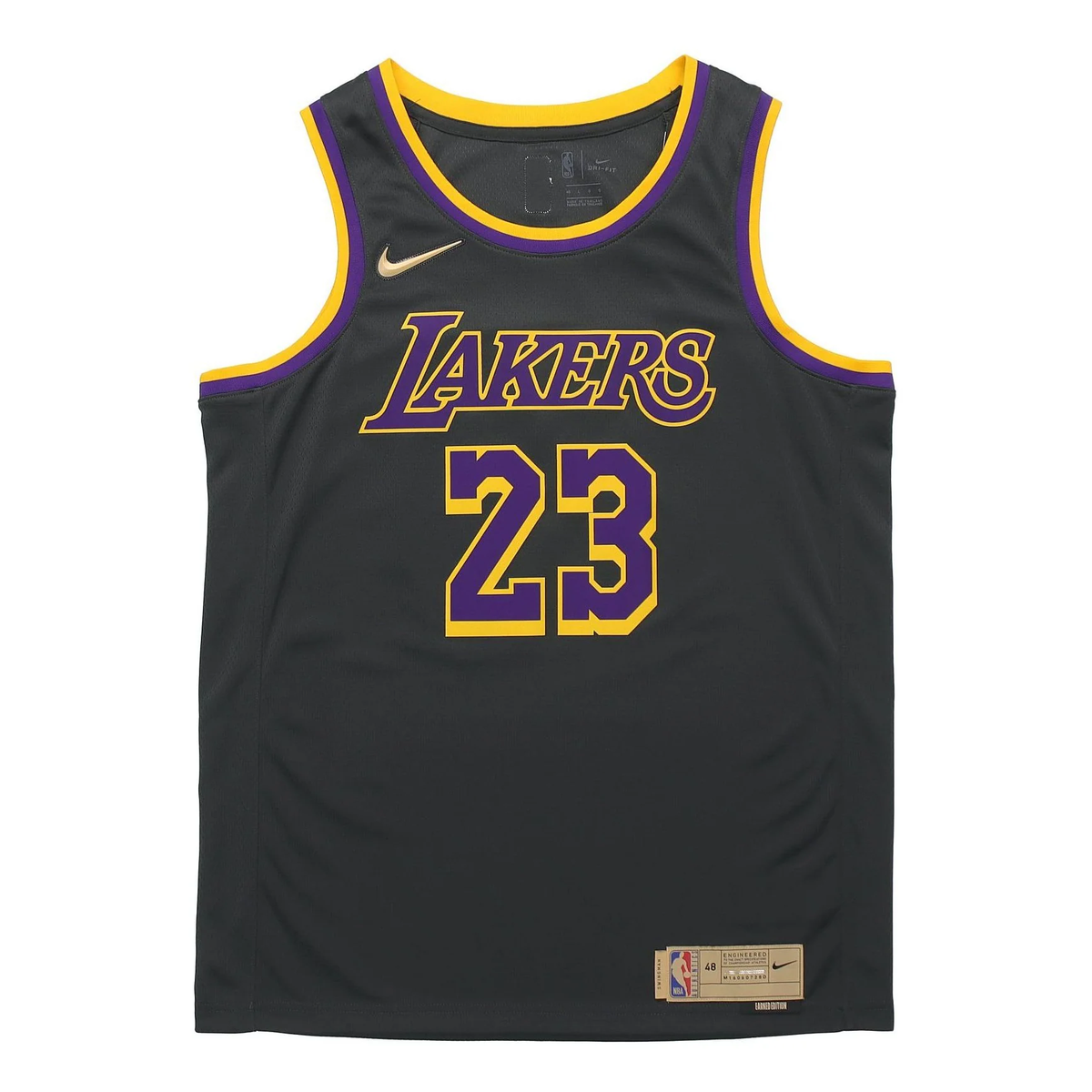 Nike NBA LeBron James #23 Los Angeles Lakers 2020–21 Fan Edition Swingman Jersey - CN9929-013