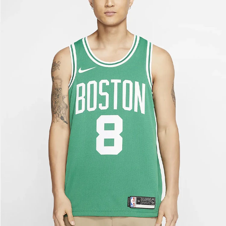 Nike NBA Boston Celtics No. 8 Green Fan Edition Swingman Jersey 864461-327