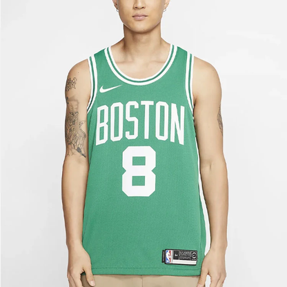 Nike NBA Boston Celtics No. 8 Green Fan Edition Swingman Jersey 864461-327