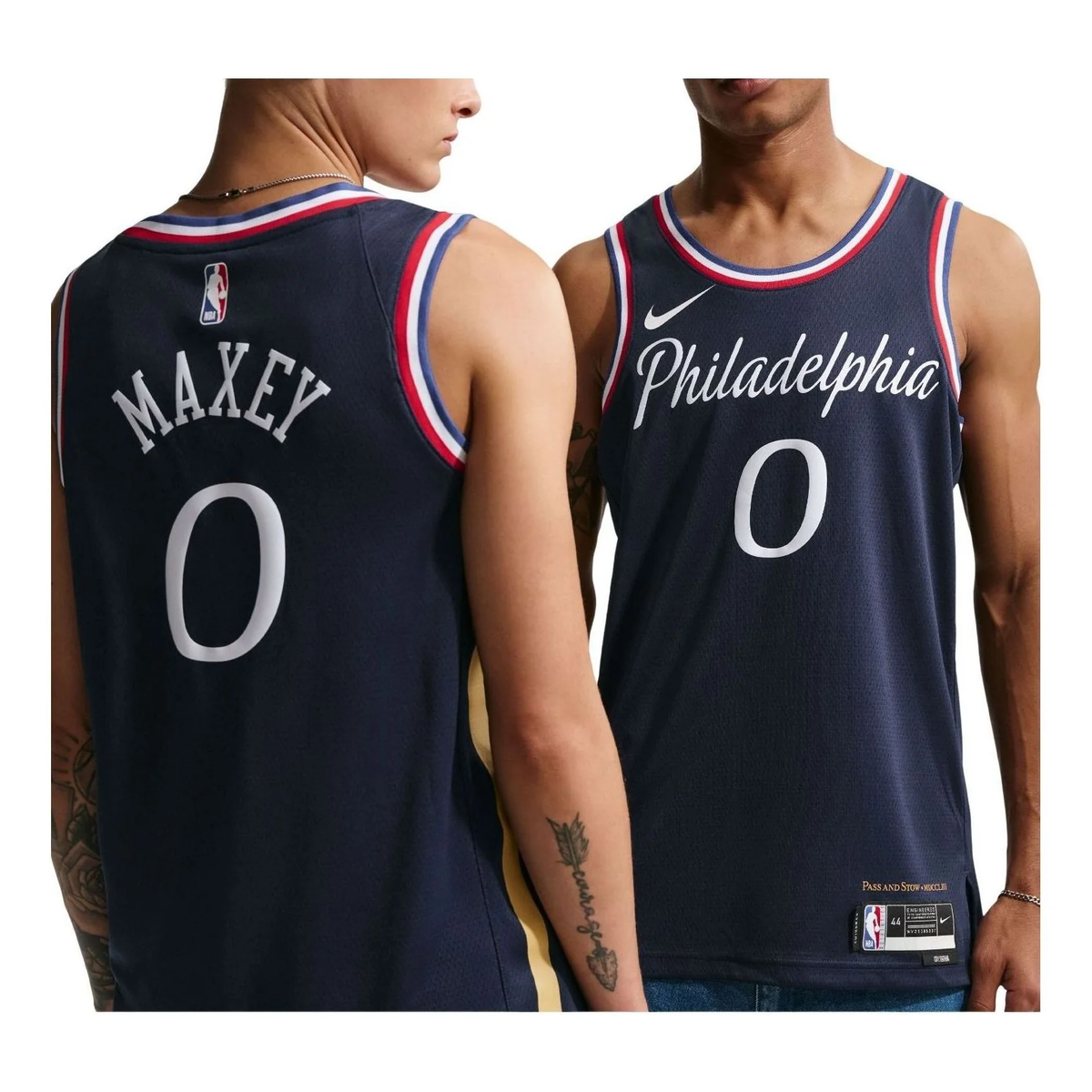 Nike NBA Tyrese Maxey Philadelphia 76ers City Edition Swingman Jersey – HM5992-421