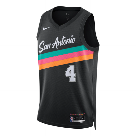 Nike NBA De'Aaron Fox San Antonio Spurs City Edition Swingman Jersey – HM5996-015