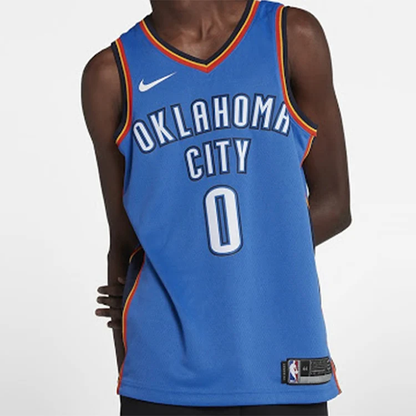 Nike Russell Westbrook Oklahoma City Thunder Icon Edition Swingman Jersey - Blue 864497-403