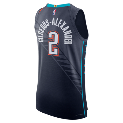 Nike Shai Gilgeous-Alexander Oklahoma City Thunder City Edition NBA Authentic Jersey – HM6117-438