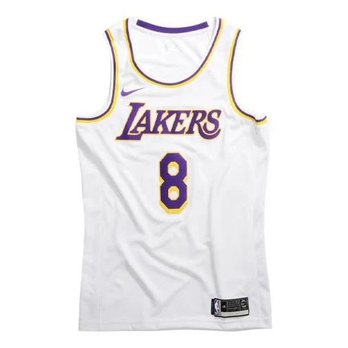 Nike NBA Los Angeles Lakers #8 Home Fan Edition Swingman Jersey - White CI9503-100