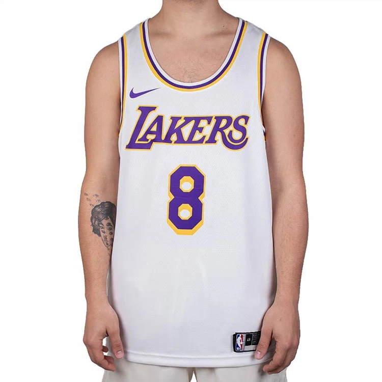 Nike NBA Los Angeles Lakers #8 Home Fan Edition Swingman Jersey - White CI9503-100