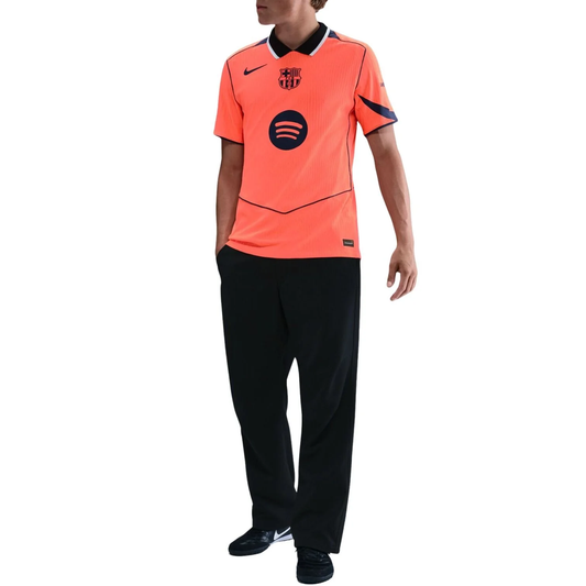 Nike x F.C. Barcelona 2025/26 Match Third Dri-FIT ADV Total 90 Authentic T-Shirt - Bright Mango / Midnight Navy HM3193-855
