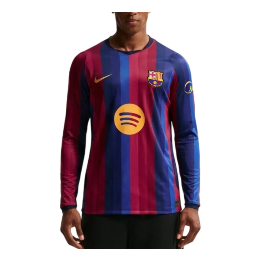 Nike x F.C. Barcelona 2026/27 Stadium Home Dri-FIT Replica T-Shirt - Deep Garnet / Blue Void / Mineral Yellow - IR0044-683