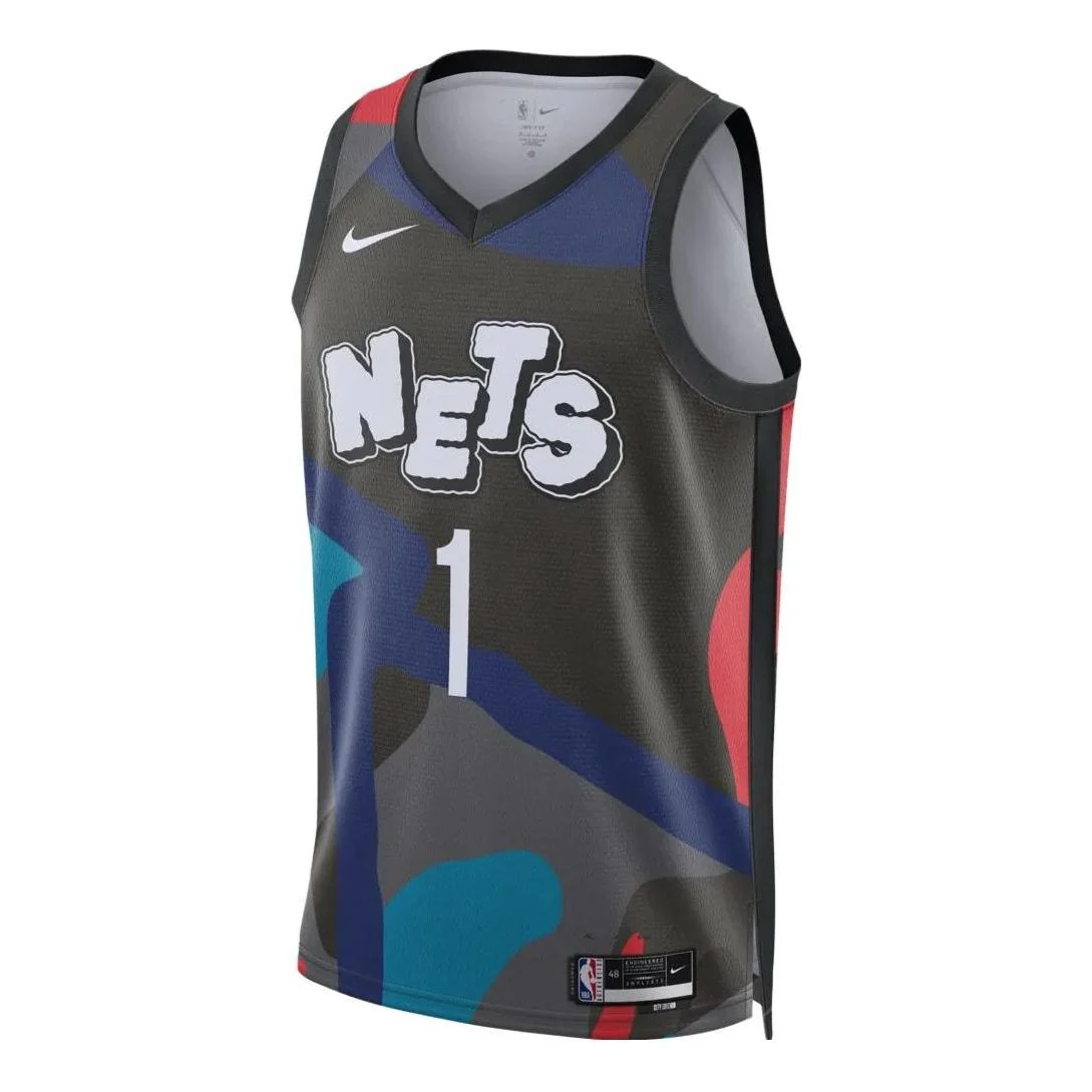 Nike x Kaws Dri-FIT NBA Swingman Jersey 2023/24 City Edition – Mikal Bridges Brooklyn Nets DX8487-014