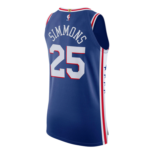 Nike x NBA Philadelphia 76ers 2020 Icon Edition Authentic Jersey - Ben Simmons 25 - CW3457-495