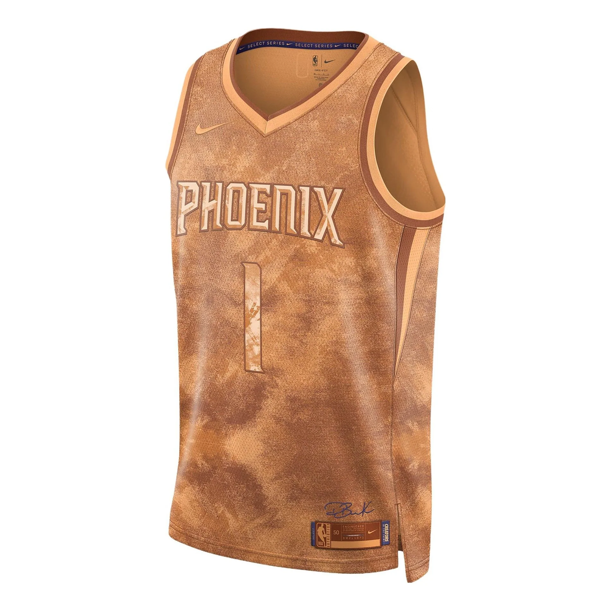 Nike x NBA Dri-FIT Phoenix Suns Devin Booker Swingman Jersey - Brown - FD6233-860
