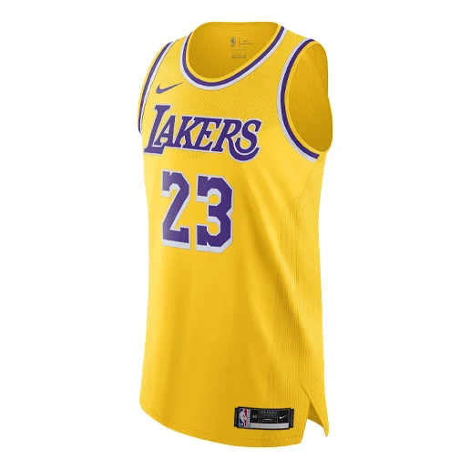 Nike x NBA LeBron James Los Angeles Lakers Basketball Jersey - Yellow - CW3448-729