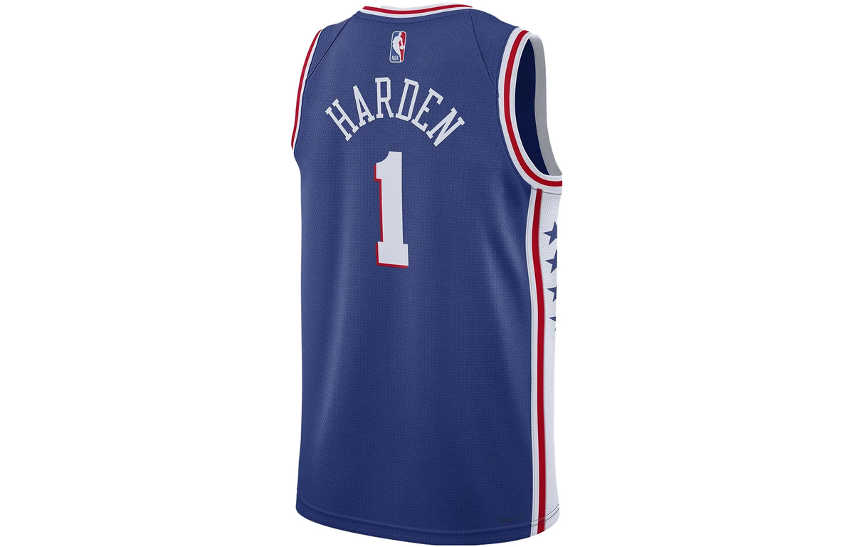 Nike x NBA Philadelphia 76ers 2022-23 Icon Edition Swingman Jersey - James Harden 1 - DN2018-405