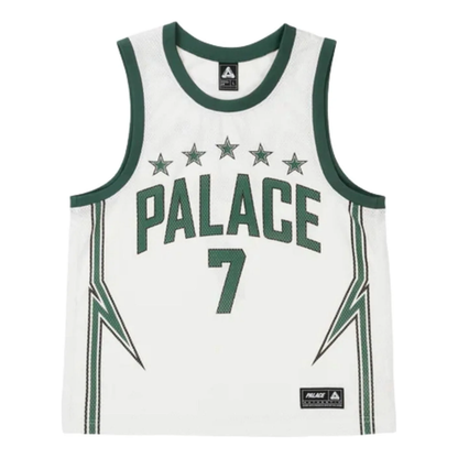 Palace Lightning Basketball Jersey – White / Green