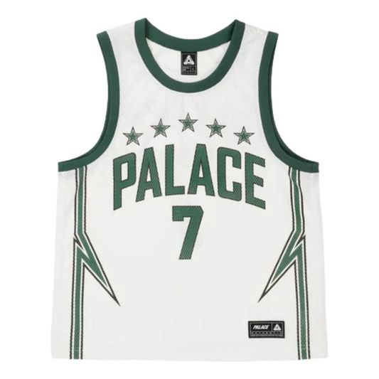 Palace Lightning Basketball Jersey – White / Green