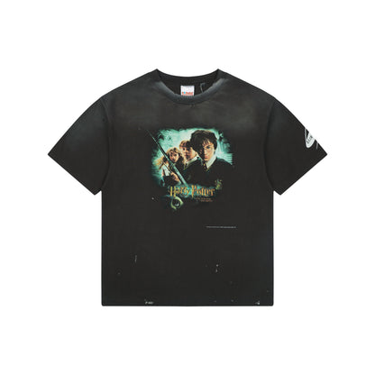 Saint Michael x Harry Potter Chamber of Secrets Printed Cotton-Jersey S/S T-Shirt