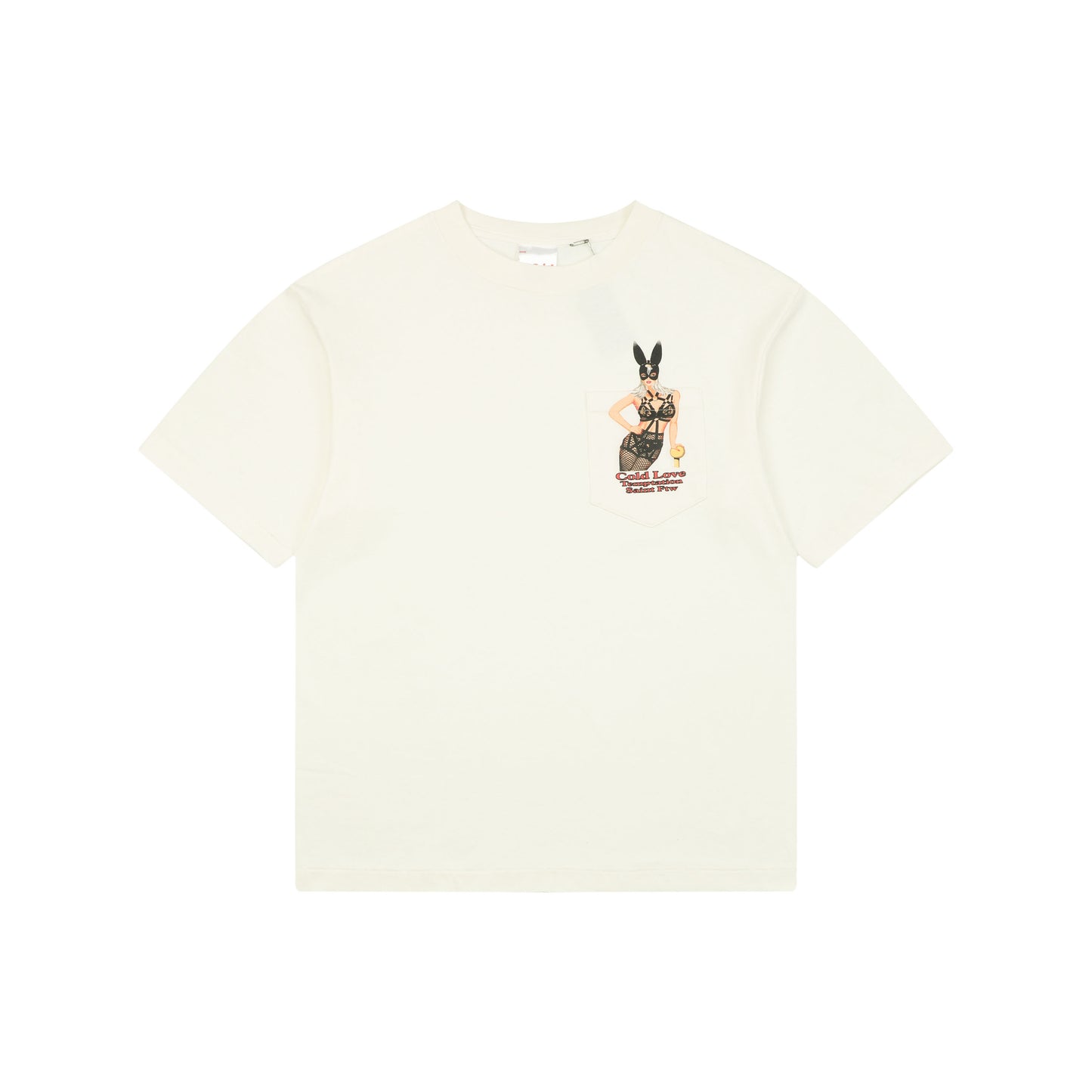 Saint Michael "Cold Love Temptation" Bunny Girl Pocket Graphic T-Shirt