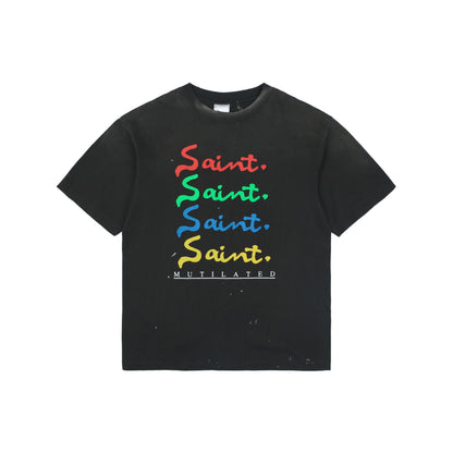 Saint Michael Mutilated S/S T-Shirt – Black