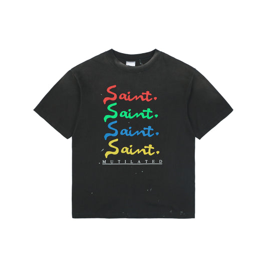 Saint Michael Mutilated S/S T-Shirt – Black