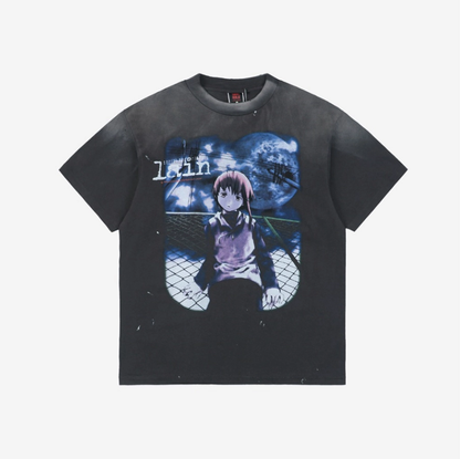 Saint Michael x Serial Experiments Lain S/S T-Shirt – Black