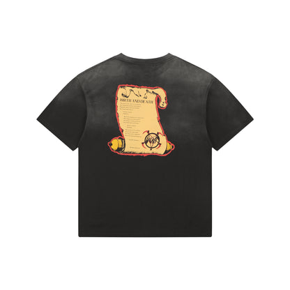 Saint Michael Birth & Death S/S T-Shirt – Black