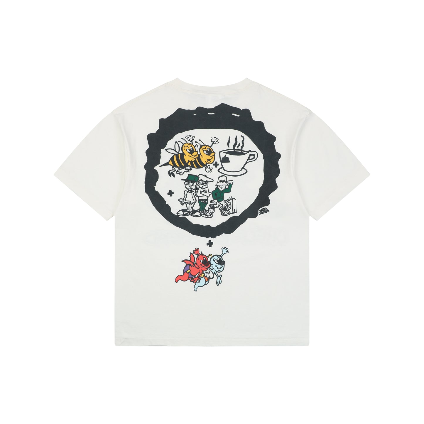 Saint Michael x Beastie Boys Printed Cotton-Jersey T-Shirt – White