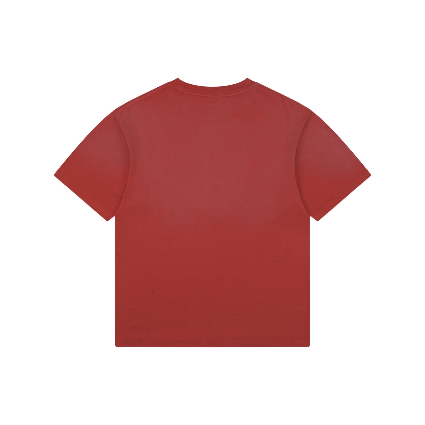 Saint Michael "SAINT!" Cloud & Lightning Bolt Graphic T-Shirt – Washed Red