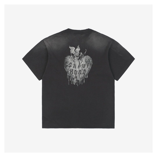 Saint Michael Whiskey Skull Graphic S/S T-Shirt