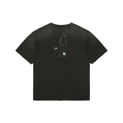 Saint Michael x Santastic! x Geeks Rule Graphic-Print Distressed S/S T-Shirt