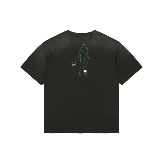 Saint Michael x Santastic! x Geeks Rule Graphic-Print Distressed S/S T-Shirt