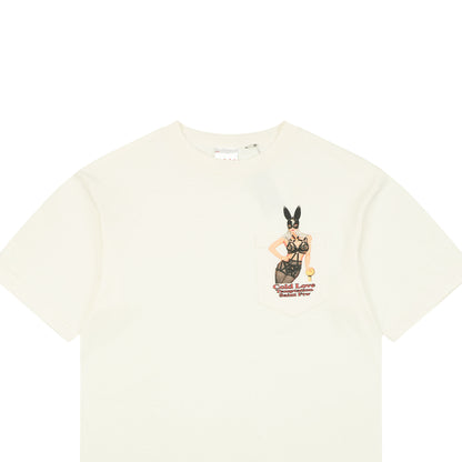 Saint Michael "Cold Love Temptation" Bunny Girl Pocket Graphic T-Shirt