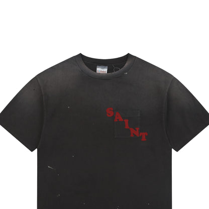 Saint Michael Pocket S/S T-Shirt – Black