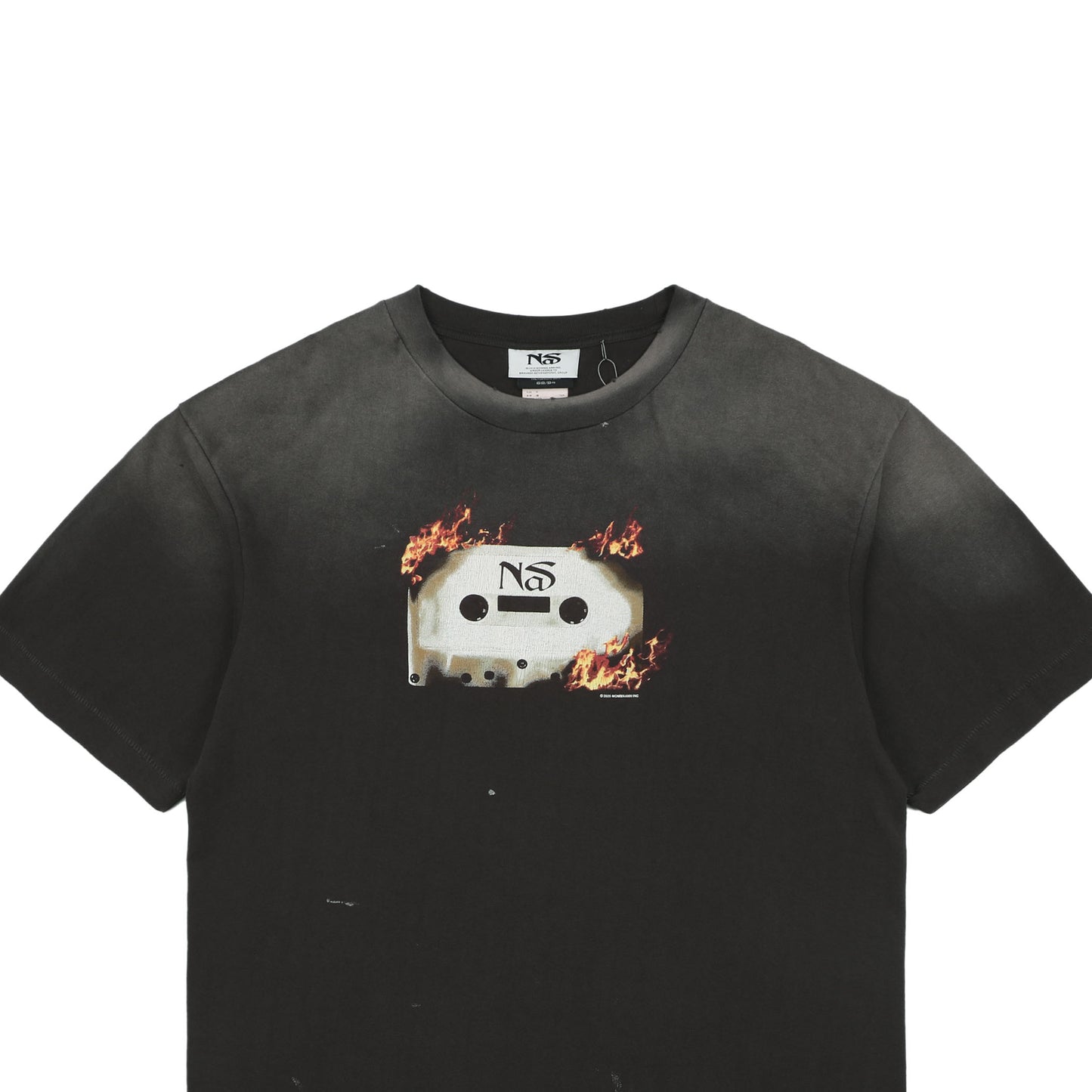 Saint Michael x Nas Printed Cotton-Jersey S/S T-Shirt – Gray