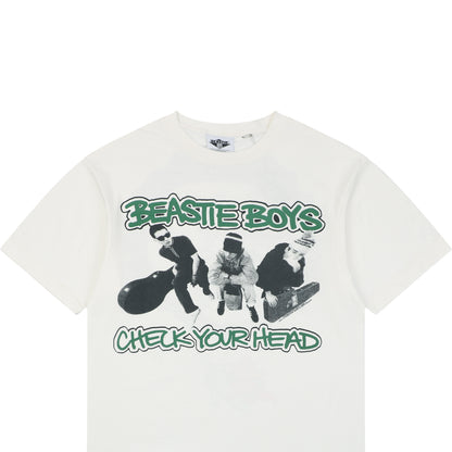 Saint Michael x Beastie Boys Printed Cotton-Jersey T-Shirt – White